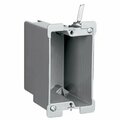 Pass & Seymour Electrical Box, 18 cu in, Switch & Outlet Box, 1 Gang, Thermoplastic S118W